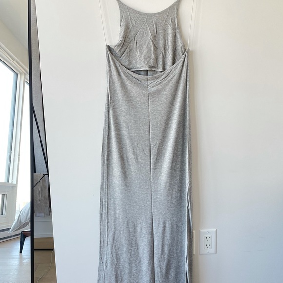 Light grey strappy maxi blackless dress, Size S - Picture 5 of 5